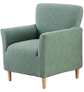 GOSTADY Jacquard Banquet Armchair Slipcovers Soft Chair Covers Armchair 1-Piece Stretch Chair Cov...
