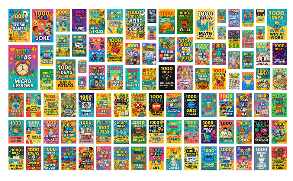 1000 Ideas Books Montage