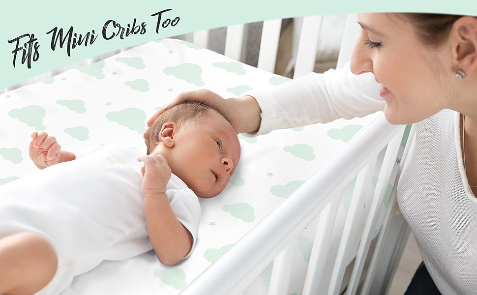 100 Organic Cotton Fitted Sheets for Graco Pack n Play