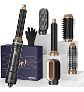 Blow Dryer Brush Set of 6, Air Curling Iron 3 Temperature Negative Ionic Hair Dryer Brush, Hot Ai...