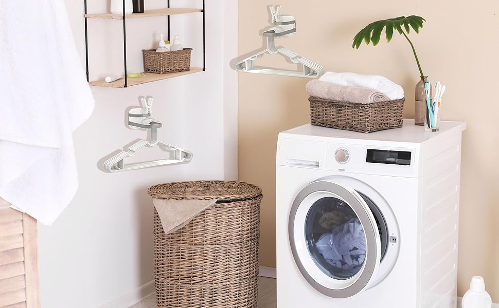 LINFIDITE 2 Pack Clothes Hanger Organizer Rack Hanger