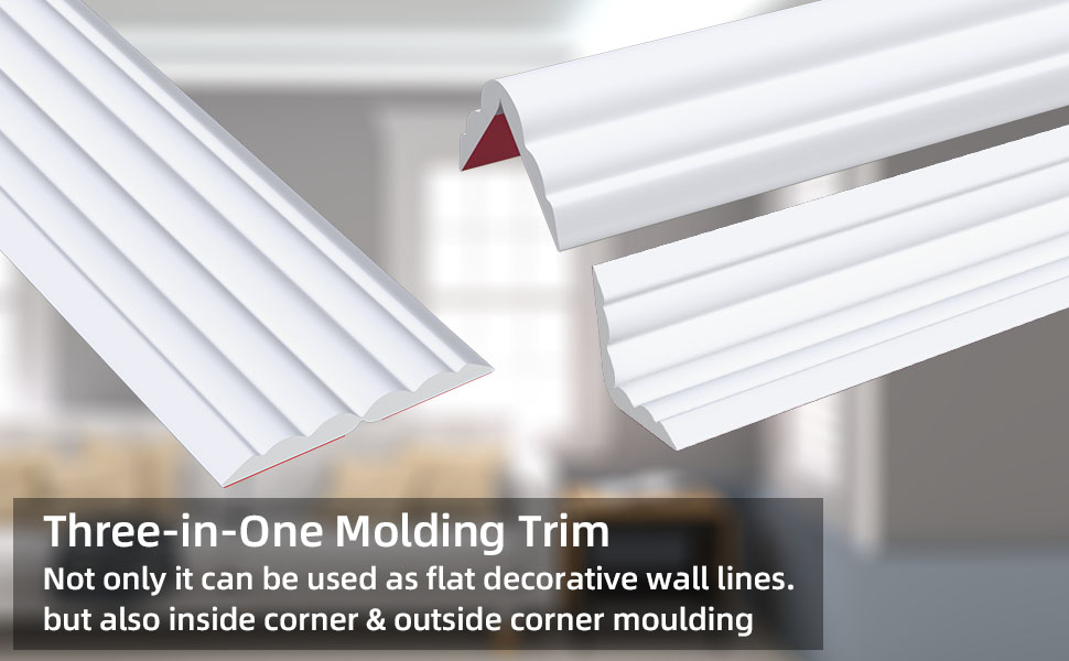 Amazon com: Flexible Inside Outside Corner Trim Moulding Peel and