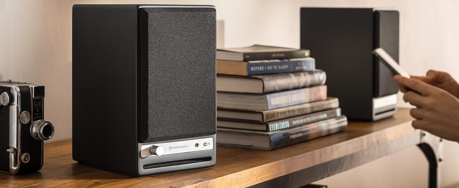 hd4 audioengine bluetooth wireless bookshelf speakers