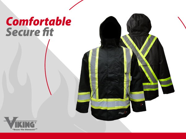 Viking Professional Insulated Journeyman 300D Trilobal Rip-Stop FR Jacket