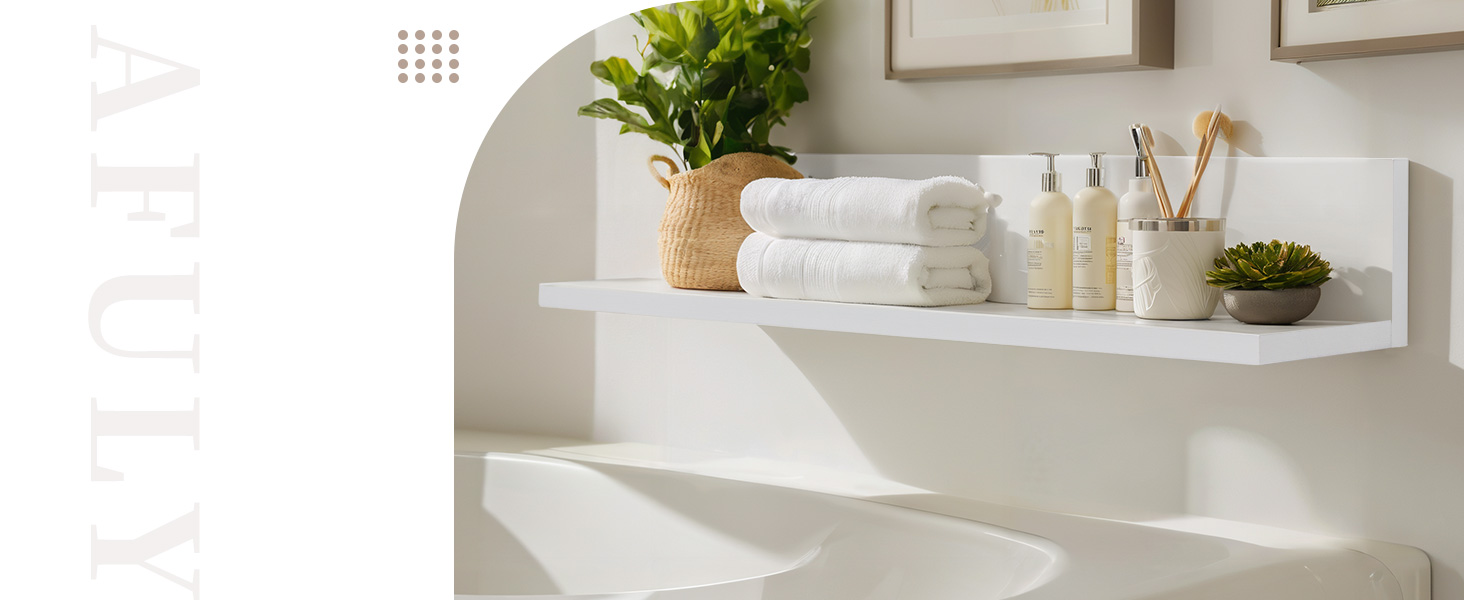 shelves for bathroom wall