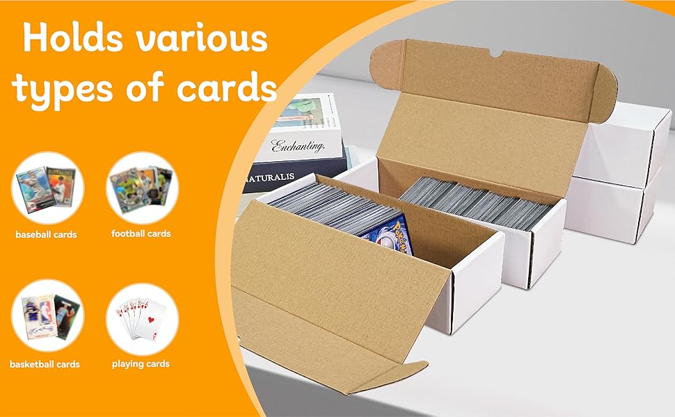 MOBYKE Trading Card Storage Box, 8 Pack Wooden Gamegenic