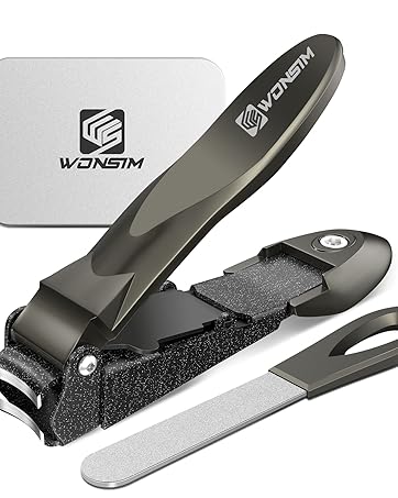 WONSIM Nail Clippers for Seniors Thick Nails