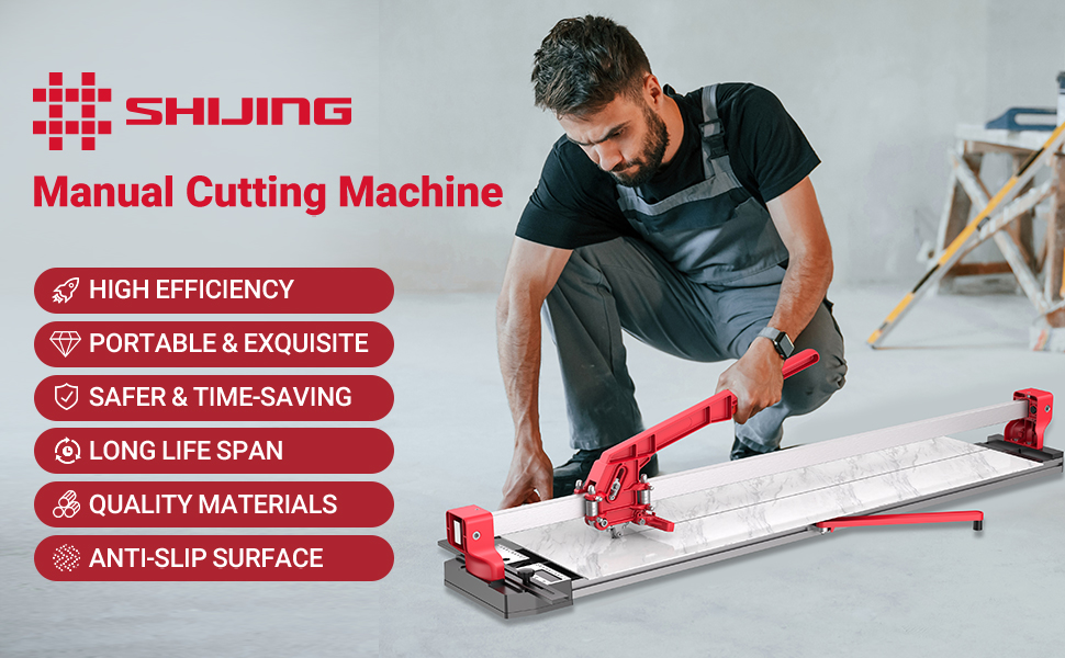 SHIJING 24-inch Manual Tile Cutter with Laser Cutting Guide