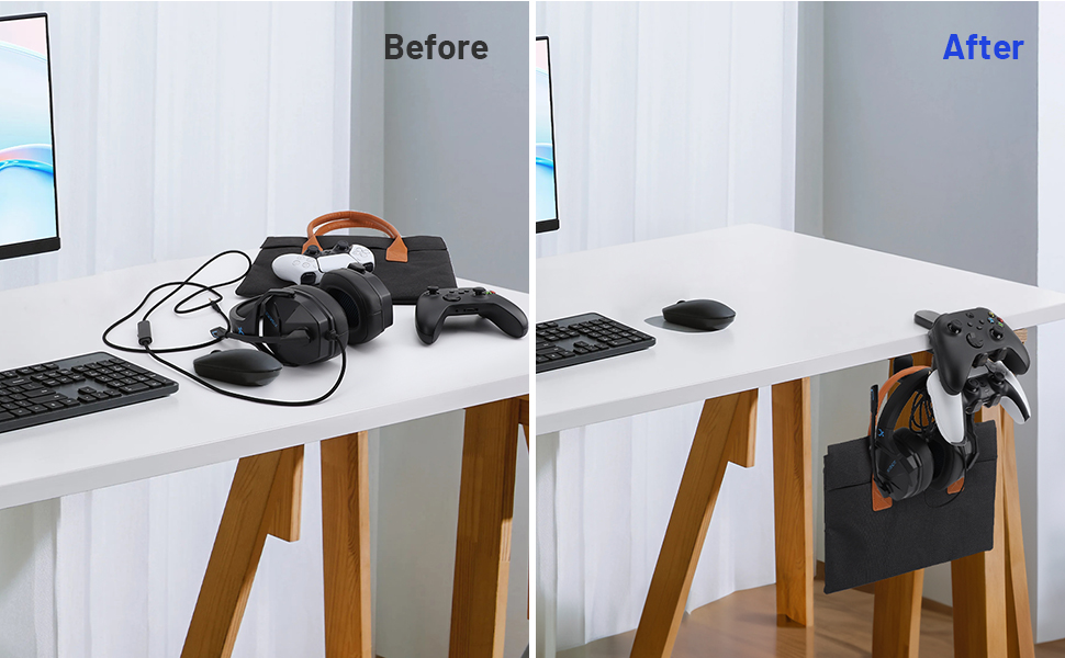 headset holder for desk