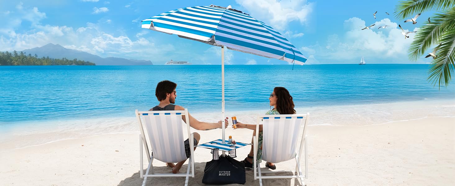 beach umbrellas