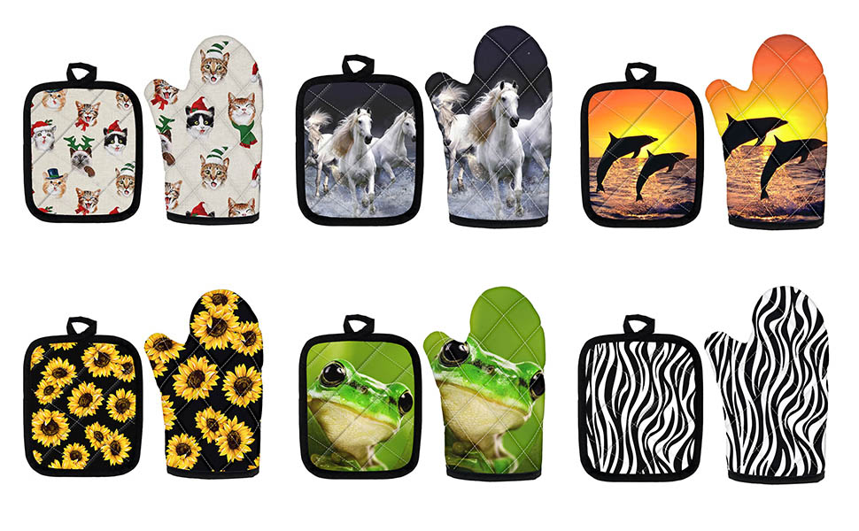 Oven Mitt and Pot Holder Set