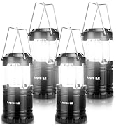 Lepro LED Collapsible Camping Lantern, Super Bright, Battery Powered Camping Light, IPX4 Water Re...