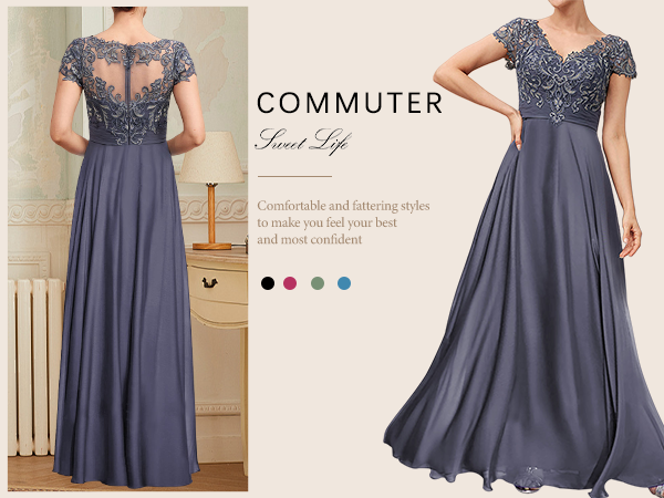 Amazon.com: Xuzey Lace Applique Mother of The Bride Dresses