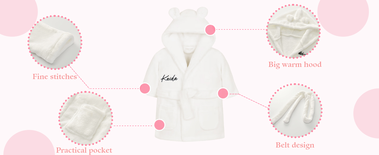Customized Flannel Kids Robes
