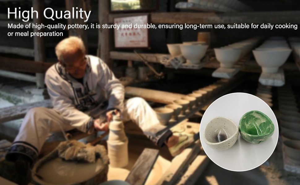 Handmade Pottery Herb Stripper Bowl 