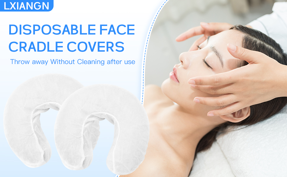 50Pcs Disposable Fitted Face Cradle Covers