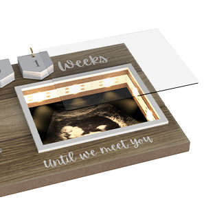 Love at First Heartbeat String Art LED Illuminated Sonogram Frame