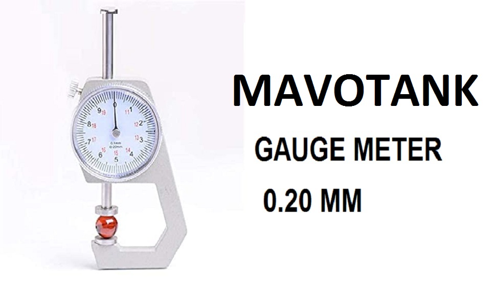 MAVOTANK Steel Dial Thickness Gauge for Pipes, Tubes, Sheets (Range 0