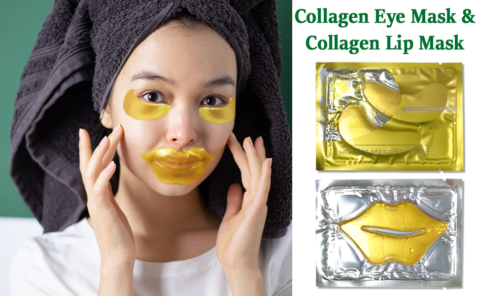 Collagen eye mask & collagen lip mask
