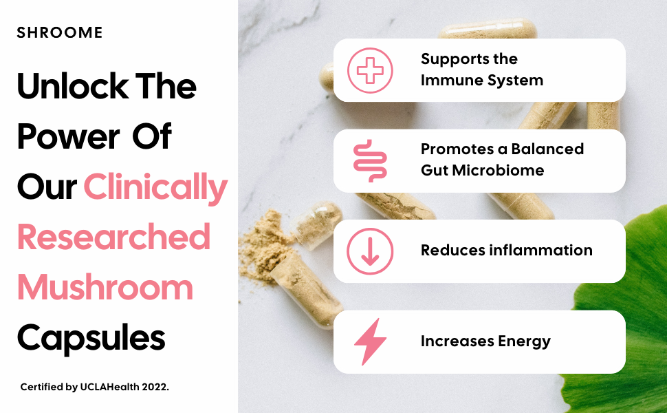 Turkey tail mushroom capsules organic non gmo vegan high strength beta glucan