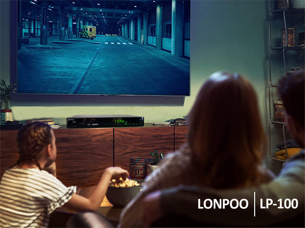 Blu Ray DVD Player,LONPOO Full HD Blu-ray Disc Player with