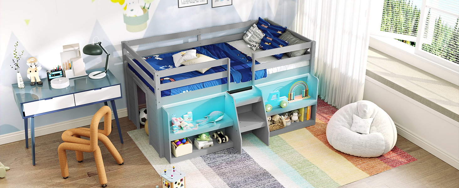 Wood Bed Frame for Kids