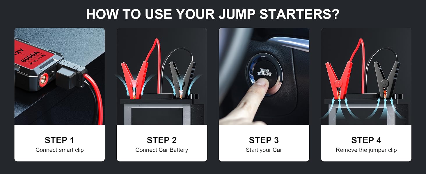 Car Jump Starter with Air Compressor