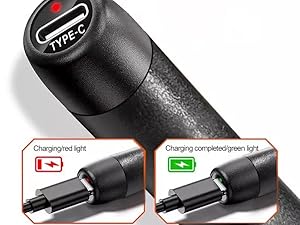 Built-in LED charging indicator