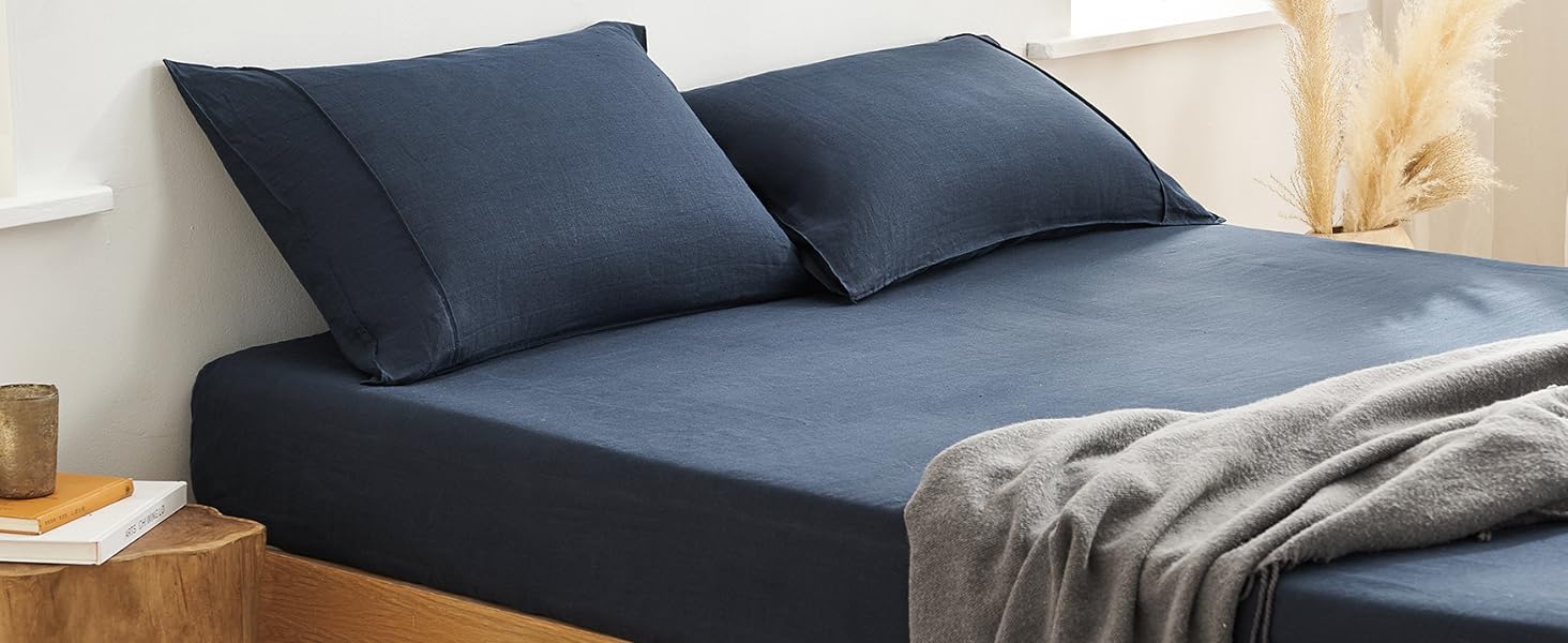 Linen Sheet Queen Size Linen Fitted Sheet 100 French Flax