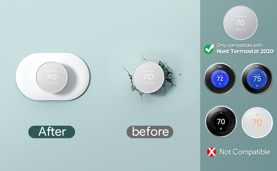 Cossylife Nest Thermostat Plate for Google Nest Thermostat