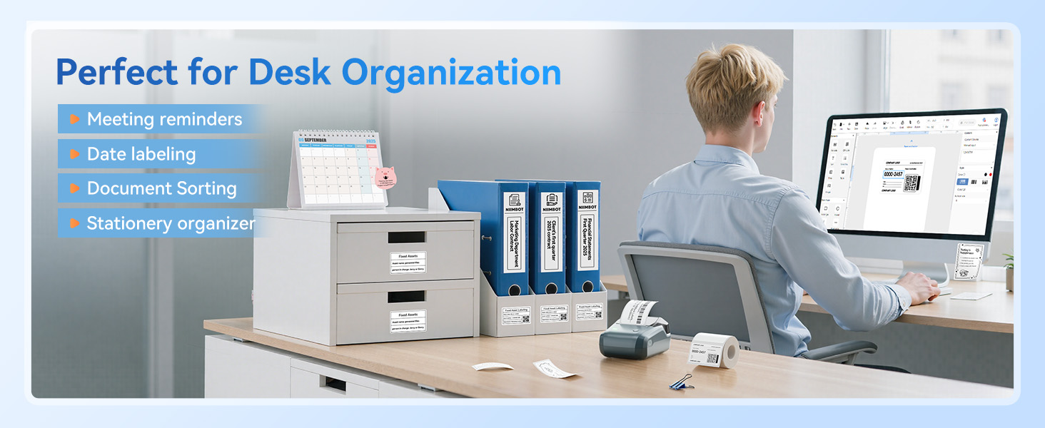 Perfect for Desk Organization, Labeling &amp; Identification, Deadlines &amp; Files
