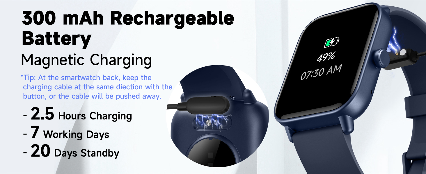 smart watch for iphone compatible for women long battery life