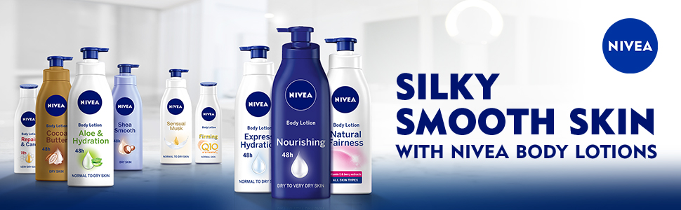 nivea body lotions, dry skin, nourishing, moisturising, body care