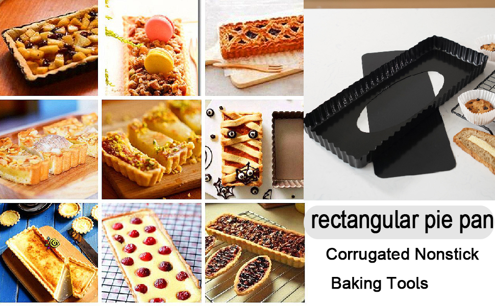 Quiche Pans Rectangular Quiche Tart Pan Non Stick Quiche Pan Square