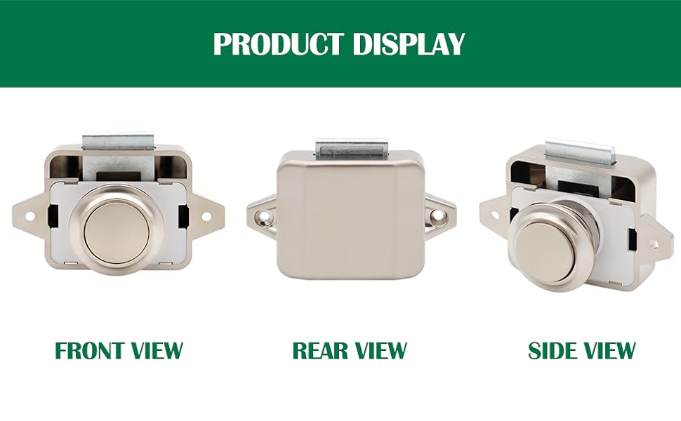 LENKRAD 10 Packs Push Button Latch for Keyless Push Button