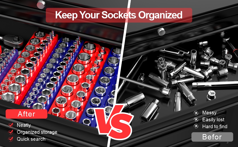 KEEP YOUR SOCKETS ORGANIZED