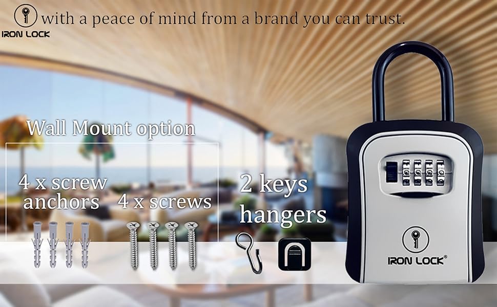 4 screw 4 encores screws lock box