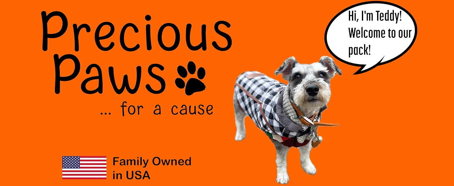 precious paws for a cause family owned pet product company