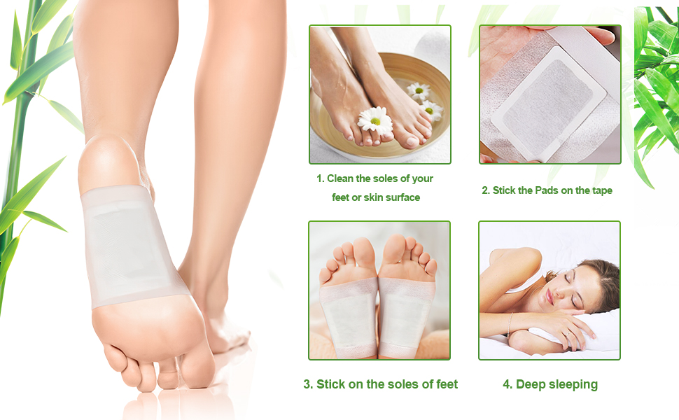Memonotry Detox Foot PatchesDetox Foot Pads for Stress Relief&Sleep Aids&Remove Toxins，Deep