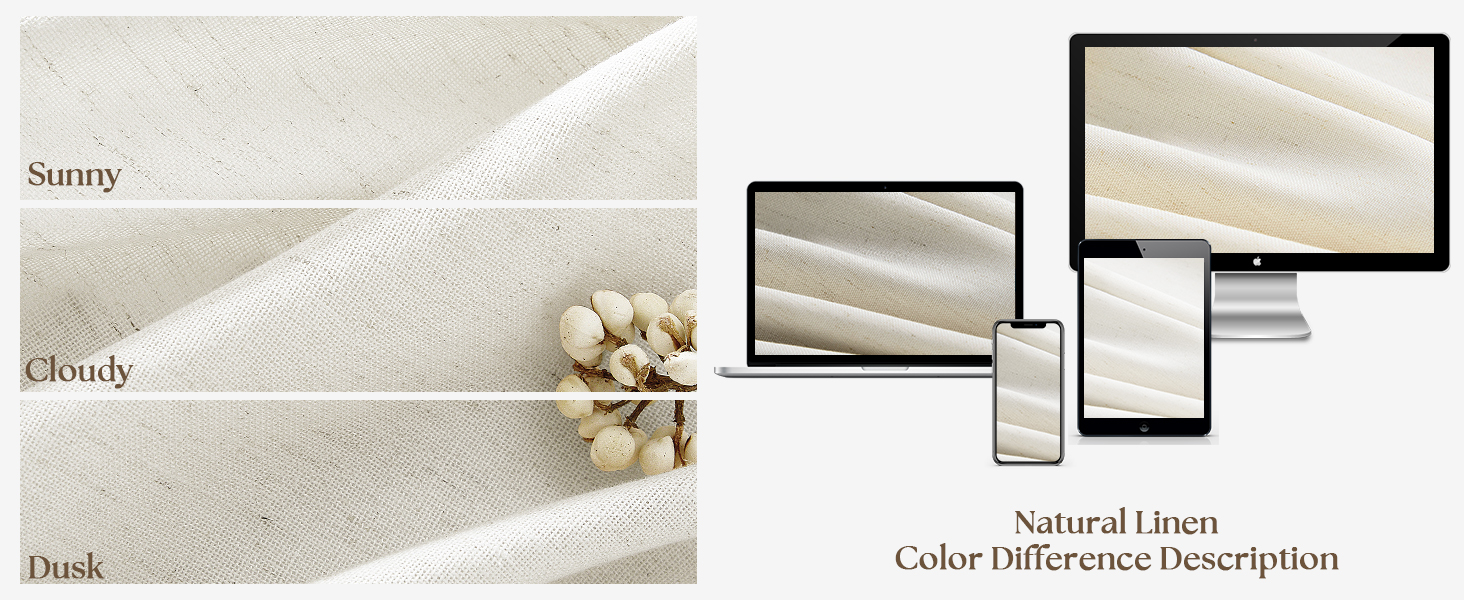blackout linen curtain
