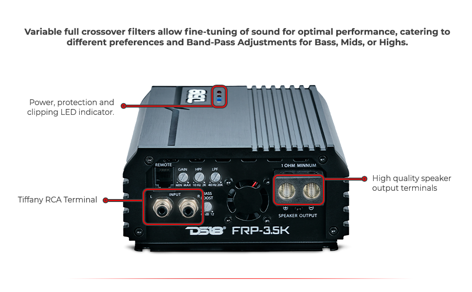 DS18 FRP3.5K/BL Compact FullRange Class D 1Channel