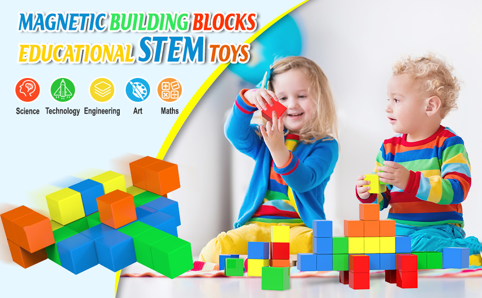 Dolanus Blocks for Toddler Toys 40 Pieces, Max