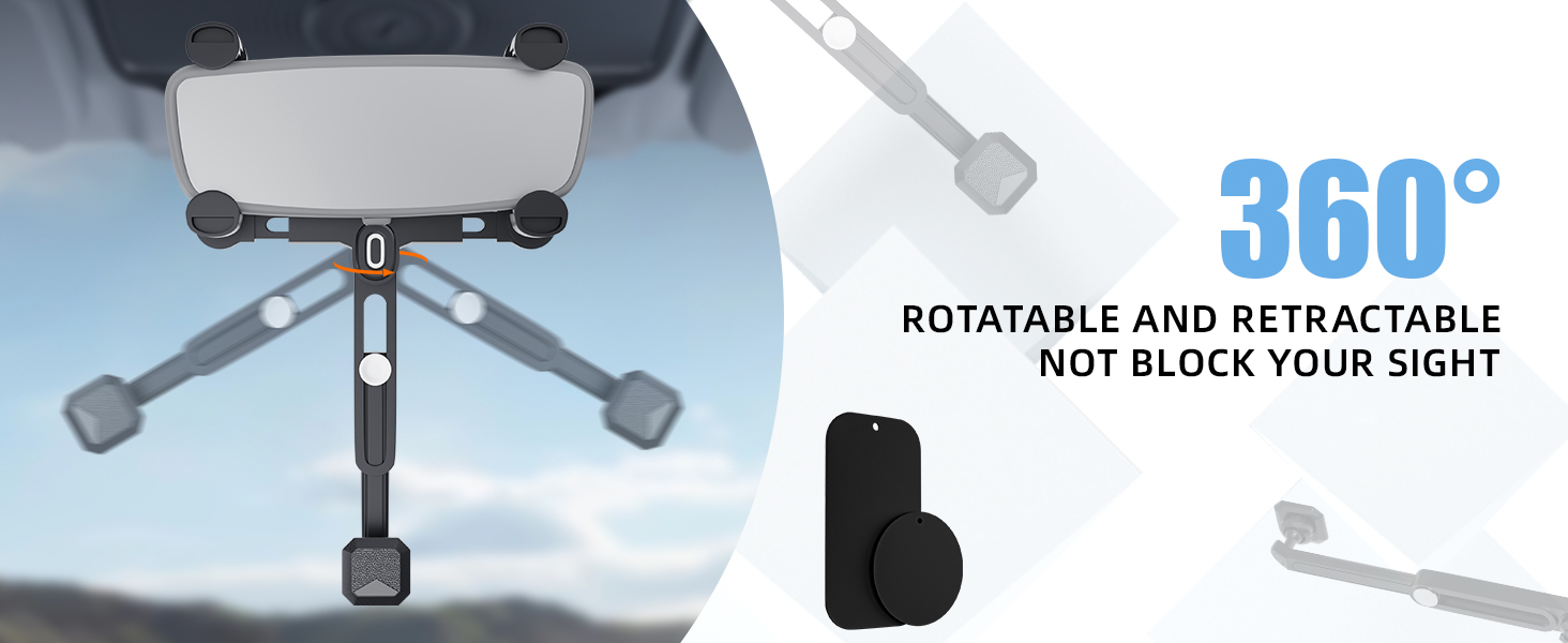 SXhyf Rear View Mirror Phone Holder