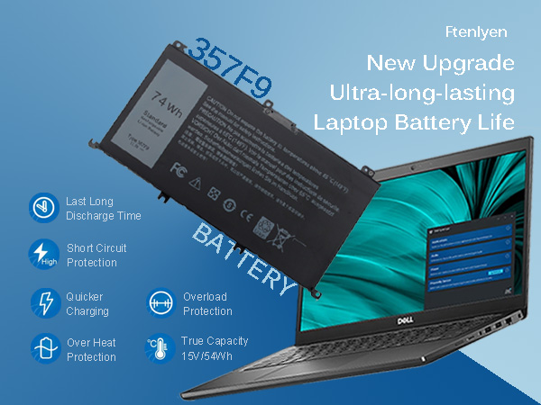Amazon.com: 74WH 357F9 Laptop Battery for Dell Inspiron 15