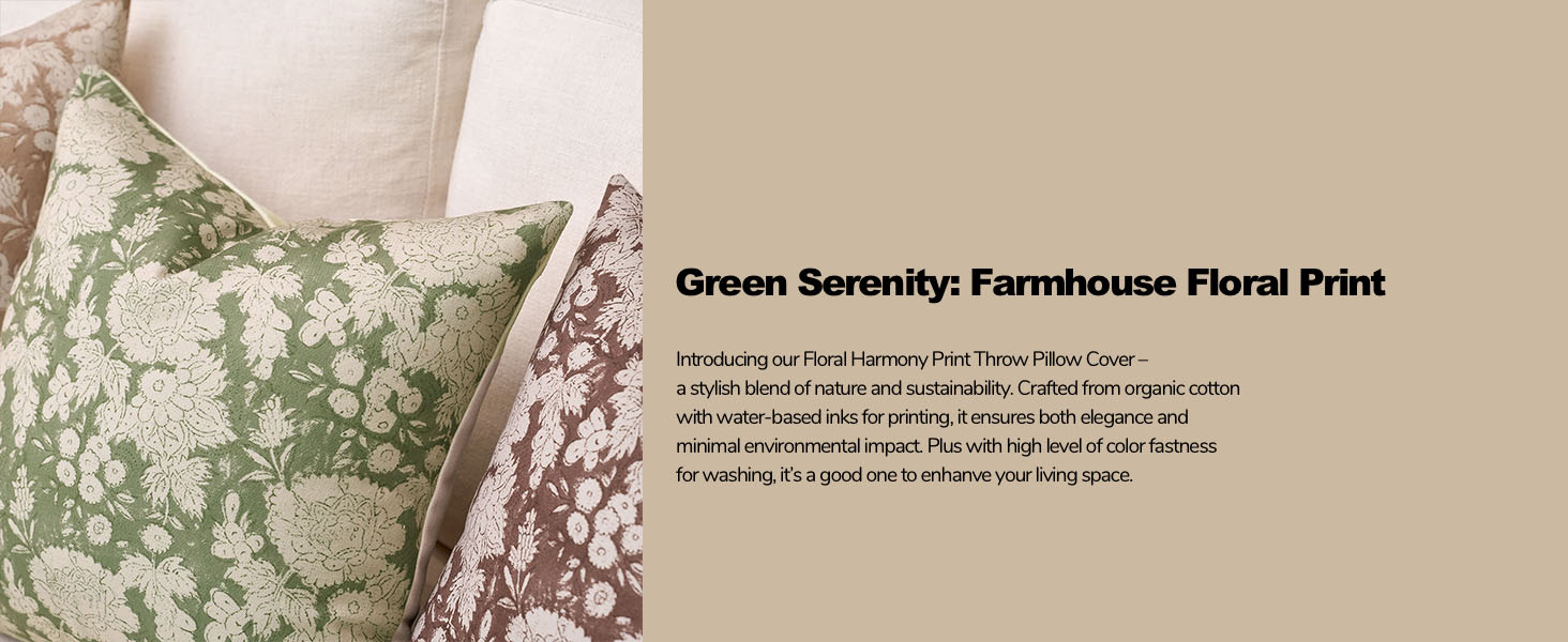 floral pillow covers