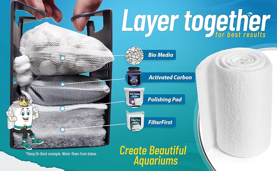 Aquarium Filter Pad FilterFirst Aquarium Filter Media