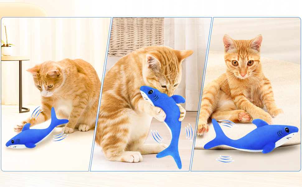 Floppy Cat Fish Toy Electric Flapping Moving Toy for Cats,Interactive