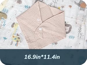 Soft Muslin Baby Bandana Bib