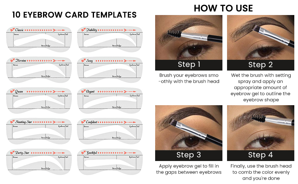 evpct Eyebrow Stamp Pencil Kit for Eyebrows