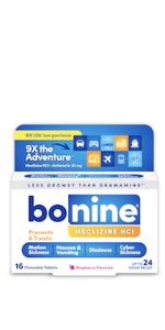 Bonine non drowsy meclizine hci